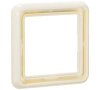 JUNG CD581W Marco, Duroplástico, Resistente al Rayado, Brillante Blanco Marfil, Simple, 81 X 81mm