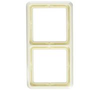 JUNG CD582W Macro, Duroplástico, Resistente al Rayado, Brillante Blanco Marfil, Doble, 81 X 152mm