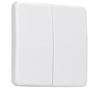 JUNG CD595WW Tecla Doble, Duroplástico (Resistente Al Rayado) Brillante, Blanco Alpino