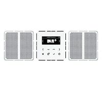 Jung DABCD2WW Smart Radio Dab+ Set estéreo, Color Blanco Alpino