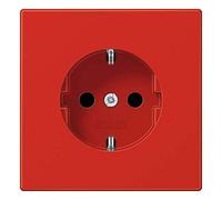 Jung Enchufe Schuko 16 A 250 V bruchsicher Serie LS, 1 Pieza, Rojo, LS 1520 BF RT