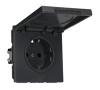 Jung - enchufe tipo schuko, serie ls, 16 a, 250 v, con tapa, 1 unidad,