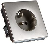 JUNG ES 1520 KI Tipo F Acero inoxidable caja de tomacorriente - Caja registradora