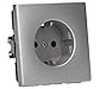 JUNG ES 1520 Tipo F Acero inoxidable caja de tomacorriente - Caja registradora