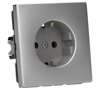 JUNG ES 1520 Tipo F Acero inoxidable caja de tomacorriente - Caja registradora