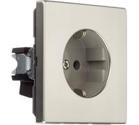 Jung ES1520 Schuko Socket 16 A 250 V Series LS Dark Aluminium Stainlessteel