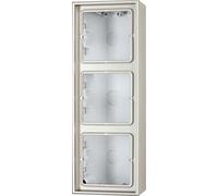 Jung ES2583A-L - Caja superficie triple 223x81x47mm acero