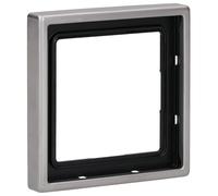 Marco simple 81x81mm serie LS990 JUNG ES2981 Acero