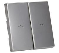 JUNG ES2995P Tecla con Símbolos, Acabados Metálicos, Acero