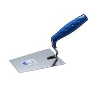 Jung Henkelmann 22616001 Tiroler - Paleta para albañil (acero inoxidable, mango suave, ancho 160 mm, cuello en S)