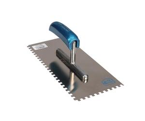 Jung henkelmann he207015 plastering paleta, curved handle, notch size