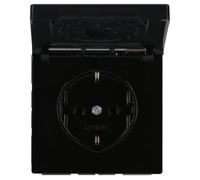 JUNG LS 1520 KL SW Tipo F Negro caja de tomacorriente - Caja registradora