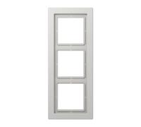 Jung ls-desing - Marco triple para montaje horizontal vertical gris claro