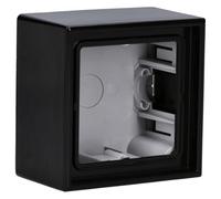 JUNG LS581ASW Caja de Superficie, Simple, 81 x 81 x 47mm, Negro, Duroplástico, Brillante