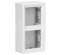 JUNG LS582AWW Caja de Superficie, Doble, 152 x 81 x 47mm, Negro, Duroplástico, Brillante