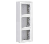 JUNG LS583AWW Caja de Superficie, Triple, 223 x 81 x 47mm, Blanco Alpino, Duroplástico, Brillante