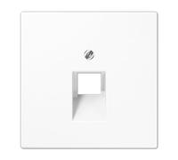 Placa para toma telefonica Jung LS969-1UAWW Blanco Alpino serie LS990