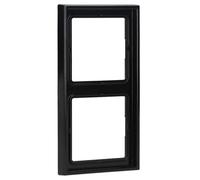 JUNG LS982SW Marco, Duroplástico, Resistente al Rayado, Brillante Negro, Doble, 81 X 152mm