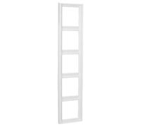 Jung Bastidor LS985 – Duroplástico, 5x, Blanco alpino, resistente al rayado