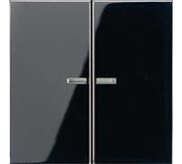 Jung ls990 - Tecla doble con 2 visores para 505kou negro
