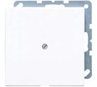 JUNG LS990A Placa Central con Salida de Cable, Duroplástico (Resistente Al Rayado) Brillante, Blanco Marfil