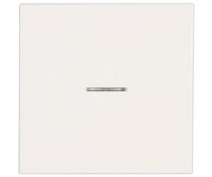 JUNG LS990KO5WW Tecla Simple con Visor, Duroplástico (Resistente Al Rayado) Brillante, Blanco Alpino