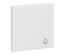 JUNG LS990KWW Tecla Simple con Símbolo Timbre, Duroplástico (Resistente Al Rayado) Brillante, Blanco Alpino