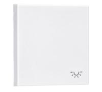 JUNG LS990LWW Tecla Simple con Símbolo Luz, Duroplástico (Resistente Al Rayado) Brillante, Blanco Alpino