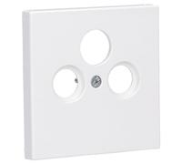 JUNG LS990SATWW Placa Central, Termoplástico (A Prueba de Golpes) Extrabrillante, Blanco Alpino