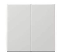 JUNG LS995LG Tecla Doble, Duroplástico (Resistente Al Rayado) Brillante, Gris Claro