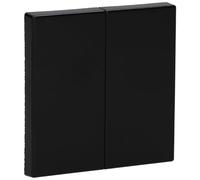 Jung Tecla doble LS995SW, duroplástico resistente al rayado, brillante, negro