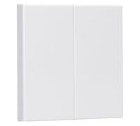 JUNG LS995WW Tecla Doble, Duroplástico (Resistente Al Rayado) Brillante, Blanco Alpino