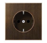 Jung ME 1520 KI at Schuko Enchufe 16 A 250 V con protección contra contactos Serie LS envejecido, latón antracita