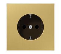 Jung ME 1520 KI C Enchufe Schuko 16 A 250 V con protección contra contactos Serie LS Latón Classic