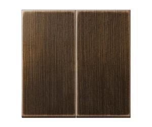 JUNG ME2995AT Tecla Doble, Acabados Metálicos, Latón Antik