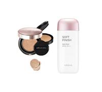 Jung Saem Mool - Masterclass Radiant Cushion - Cushion 15g + Refill 15g - N2 Vanilla (1ea) + MISSHA - All-Around Safe Block...