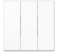 Jung - Tecla triple termoplastico extrabrillante blanco alpino