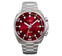 JUNGHANS Reloj automático para Hombre, 50 Bar, Aquaris Rojo,