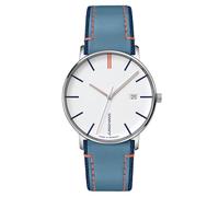 JUNGHANS Reloj de Pulsera Unisex Form Cuarzo Azul/Naranja 41/4481.00