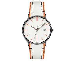 JUNGHANS Reloj de Pulsera Unisex Form Quartz Blanco/Naranja 41/4480.00