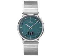 JUNGHANS Reloj Milano Mega Solar radiocontrolado para Hombre, Acero/Azul, Talla 56/4621.44