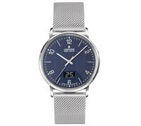 JUNGHANS Reloj radiocontrolado para Hombre Milano Mega Solar Milanese/Azul Oscuro 56/4629.44