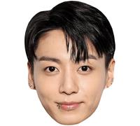 Jungkook (Black Hair) Big Head. Máscara más grande que la vida.