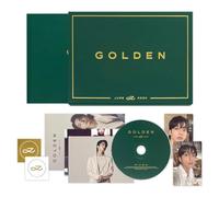 JUNGKOOK - [GOLDEN] (SHINE Ver.) Book Case + Photo Book + CD & CD Envelope + Post Card + Poster + Photo Card + Symbol Sticker + Contents Envelope + 2 Extra Photocards