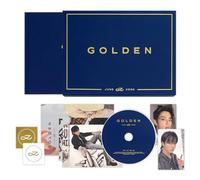 JUNGKOOK - JUNGKOOK - [GOLDEN] (SUBSTANCE Ver.) Book Case + Photo Book + CD & CD Envelope + Post Card + Poster + Photo Card + Symbol Sticker + Contents Envelope + 2 Extra Photocards