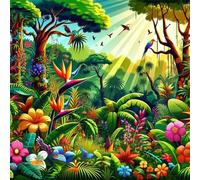 Jungla Tropical Puzzle 200 Piezas Rompecabezas para Adultos 200 Piezas Juego de desafiante Rompecabezas Familiar Regalo Adulto