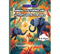 Jungle Adventure Coloring Book for Kids: Wild Animals, Nature Designs for Young Artists to spark Creativity and fun for ages 4-8