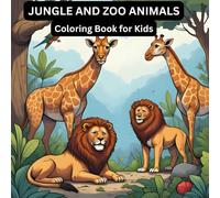 Jungle and Zoo Animals Coloring Book for Kids