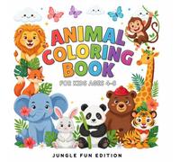 Jungle Animal Coloring Book with Color Reference for Kids Ages 4-8: 72 Fun Jungle Animal Coloring Pages with Colored Examples to Follow | Learn Colors ... Dear, Zebra, Bear, Donkey, Rabbit and More