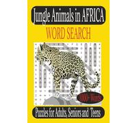 Jungle Animal of Africa Word Search Book: Word Search with Easy Read print about the animals living in the jungle of Africa to keep your brain active ... ... ideal for Gift, Vacations, Holiday